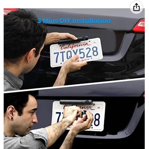 Autovox solar wireless auto rear backup camera w/5”lcd monitor/screen - Picture 5 of 14